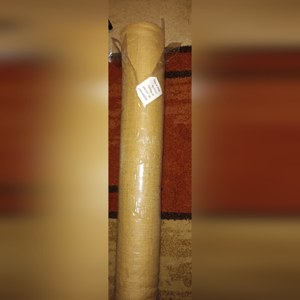 New burlap aisle runner